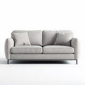Canapé gris en tissu avec coussins amovibles dimensions 200 x 90 x 85cm